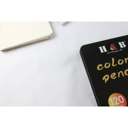 H&B Oliebaserede Farveblyanter i Metalske - 120-stk. 