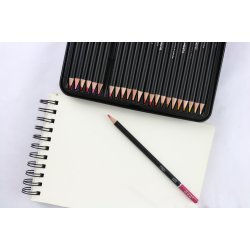 H&B Oliebaserede Farveblyanter i Metalske - 180-stk.