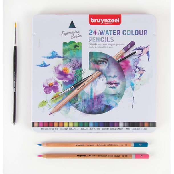 Bruynzeel Expression Akvarelblyanter 24-Pak