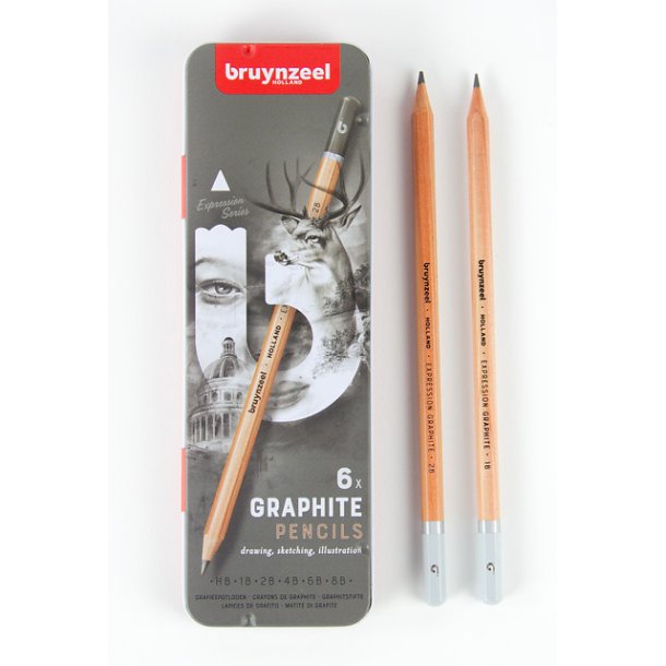 Bruynzeel Expression Grafitblyanter 6-Pak