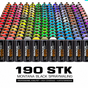 Montana BLACK set - 190 stk.