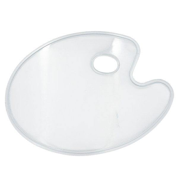 Klar Plastik Palette m. Fingerhul