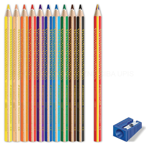 Staedtler Noris Jumbo Farveblyanter Bonus Pack - 12-Pak