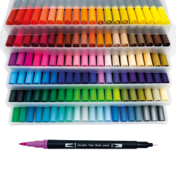 Roholt Studio, 120 Dobbeltendede Vandbaserede Brushpens