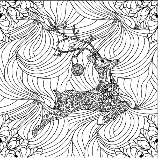 Christmas Escape - Colouring For Mindfulness