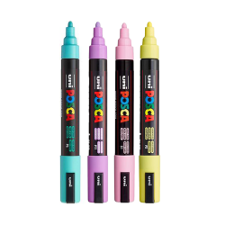 POSCA PC-5M 1,8-2,5mm 4-Pak Soft Colors