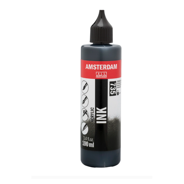 Akryl Ink 100 ml Black