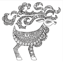 Christmas Escape - Colouring For Mindfulness