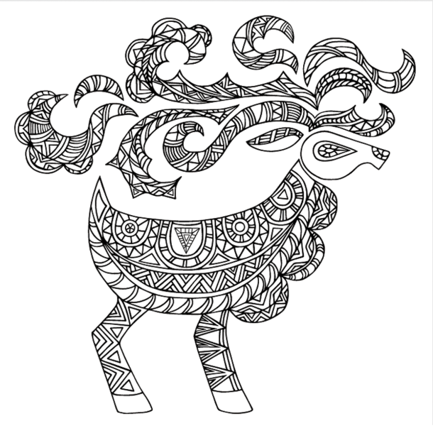 Christmas Escape - Colouring For Mindfulness