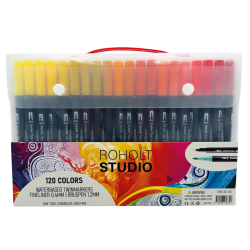 Roholt Studio, 120 Dobbeltendede Vandbaserede Brushpens