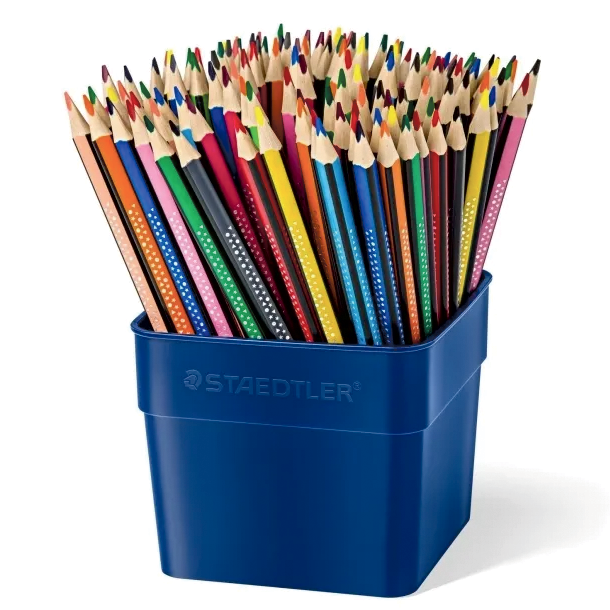 Staedtler Noris Farveblyanter M. Beholder - 144-pak