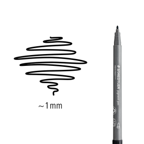 Staedtler Pigment Pen 1mm Intense Black