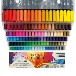 Roholt Studio, 120 Dobbeltendede Vandbaserede Brushpens