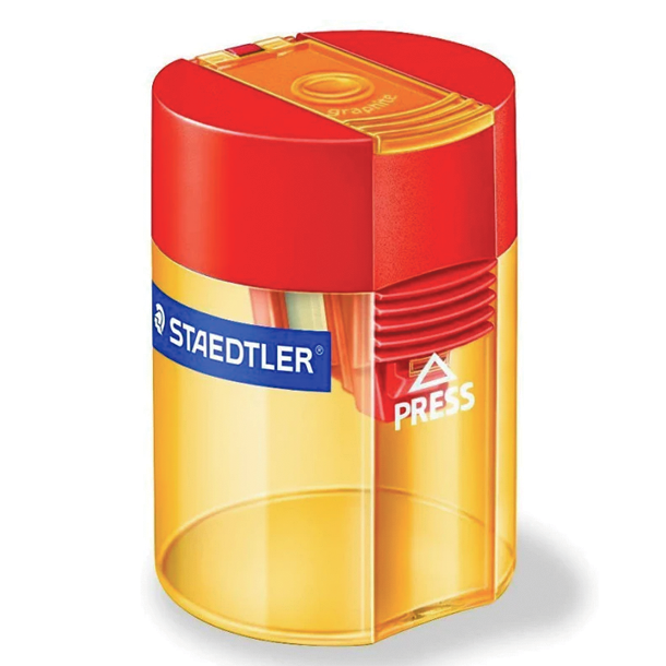 Staedtler Transparent Blyantspidser m. beholder