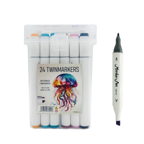 Roholt Studio, 24-stk. Vandbaserede Twinmarkers