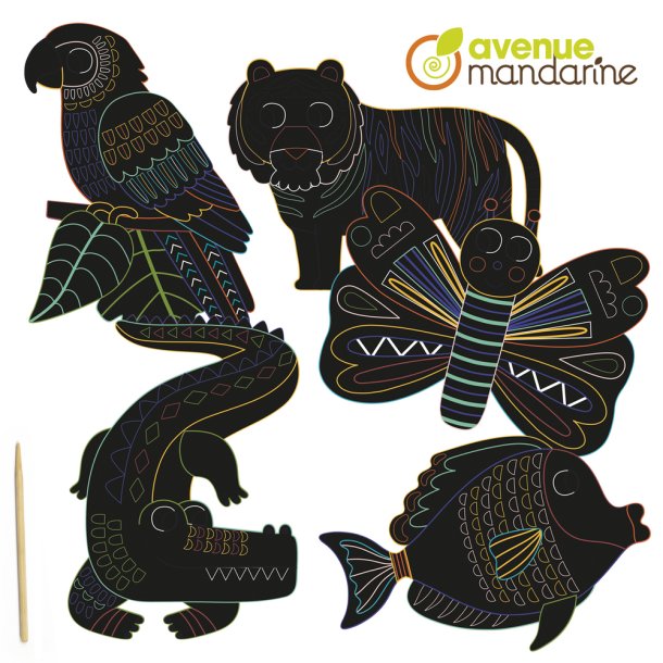 Kreativt St - Skrabekort, Dyr