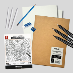 Tegnepakke m. Mobee Kalligrafituscher