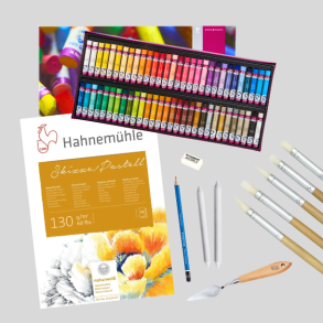 Van Gogh Oliepastelpakke med paletkniv og silikonepensler