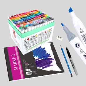 Mobee - 120-Stk Pro Twin Marker + Blok A4