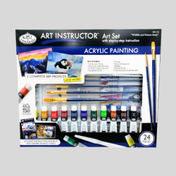 Royal &amp; Langnickel Akrylst m. Guide - 24 Dele