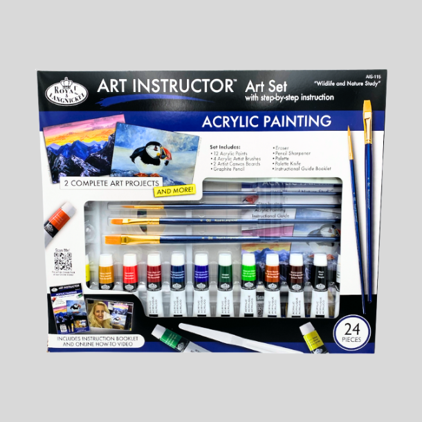 Royal &amp; Langnickel Akrylst m. Guide - 24 Dele