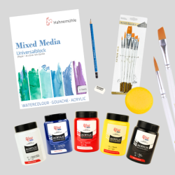 Rosa Deluxe Akryl Pakke - 5x400ml.