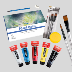 Amsterdam Basis Akryl Pakke - 5x120ml.