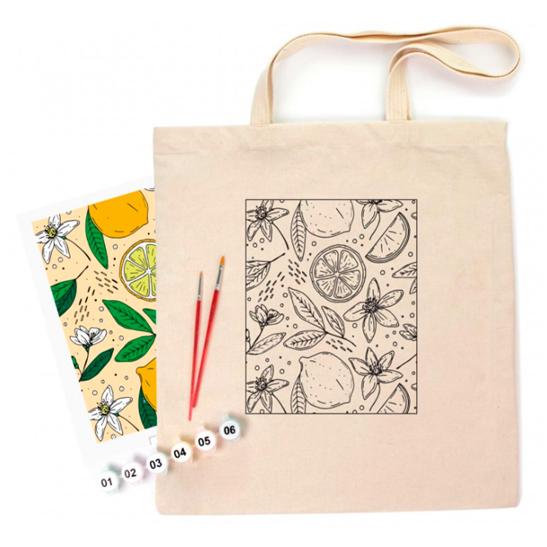 Ecobag - Mal Selv - Lemons 38x42 cm