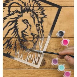 Wooden Art Craft Kit - Lion