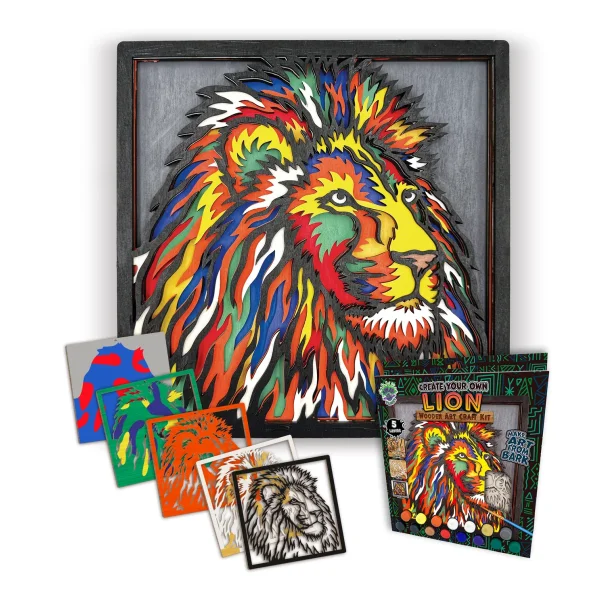 Wooden Art Craft Kit - Lion