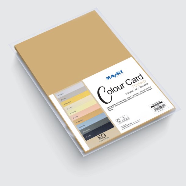 Tiziano Tegnepapir 10 Ark, Mandel