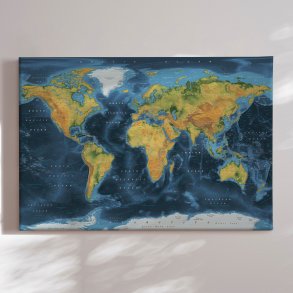 Lrredsprint Verdenskort - Cobalt