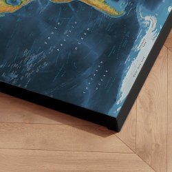 Lrredsprint Verdenskort - Cobalt