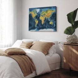 Lrredsprint Verdenskort - Cobalt