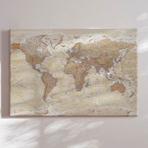 Lrredsprint Verdenskort - Sand