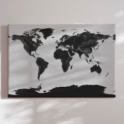 Lrredsprint Verdenskort - Grey Current