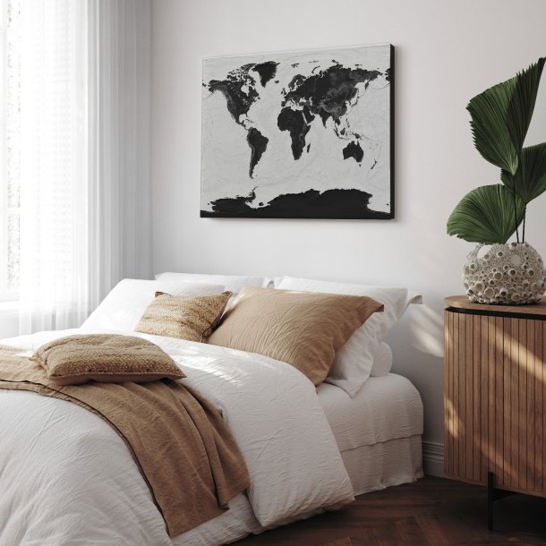 Lrredsprint Verdenskort - Grey Current