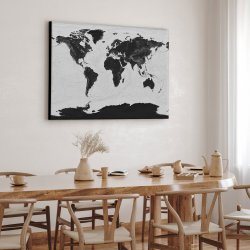 Lrredsprint Verdenskort - Grey Current