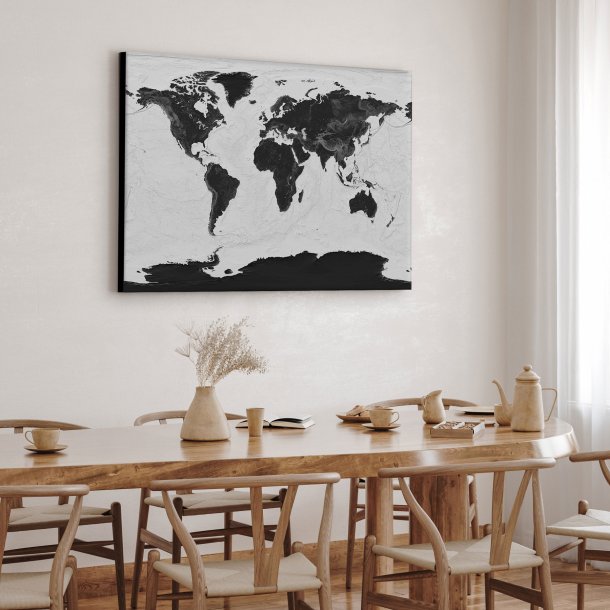 Lrredsprint Verdenskort - Grey Current