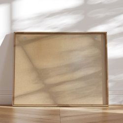 Opslagstavle Verdenskort - Grey Current - Egetrsramme