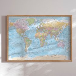 Verdenskort Plakat - Political