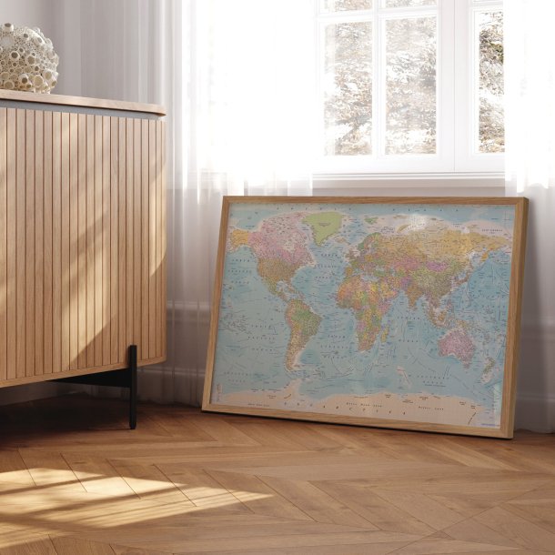 Verdenskort Plakat - Political