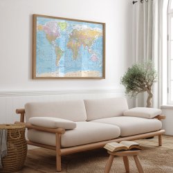 Verdenskort Plakat - Political