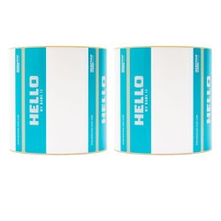 Montana Sticker "Hello my name is" 500-Pak