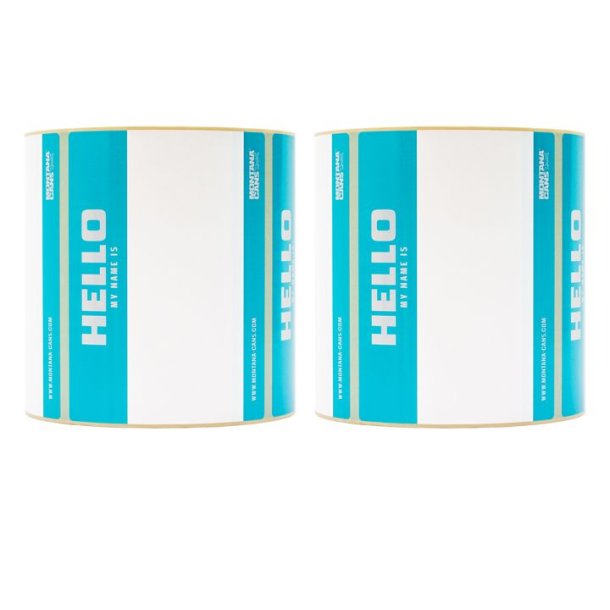 Montana Sticker "Hello my name is" 500-Pak