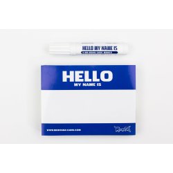 Montana Stickerpack "Hello my name is" - Blue