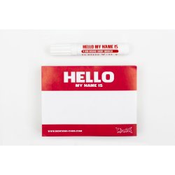 Montana Stickerpack "Hello my name is" - Red