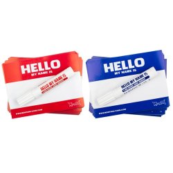 Montana Stickerpack "Hello my name is" - Blue