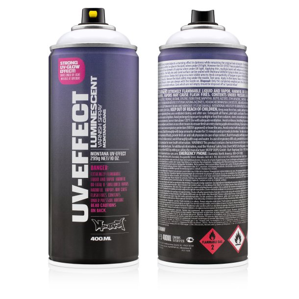 Montana UV Effect Transparent Spraymaling, 400ml.