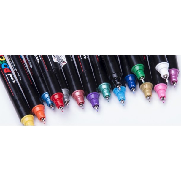 POSCA PC 1MR 0,7 mm Fuldt Sortiment (1x22)